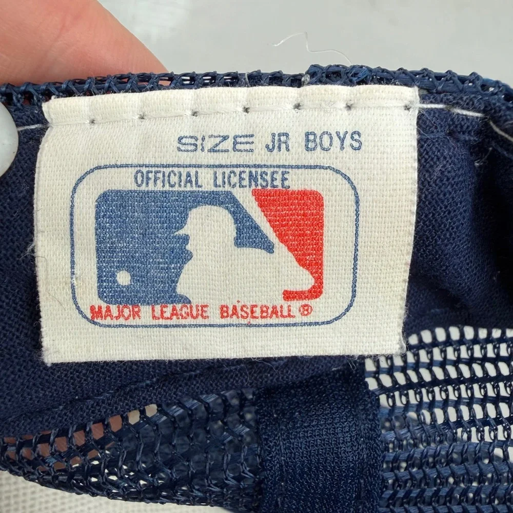 Vintage Chicago White Sox MLB Trucker Hat Kids Boys SOX Mesh Snapback Blue Red
